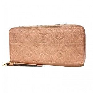 Louis Vuitton Rose Pink Wallet Poodle Zippy Empreinte